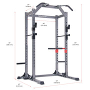 Body Power PBC5380 Deluxe Power Rack Cage System - Body Flex Sports