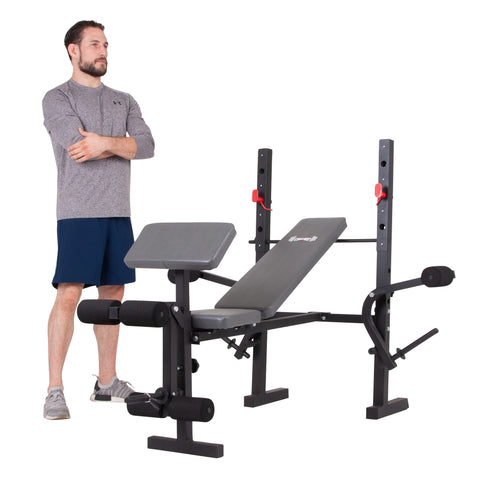 Body Champ BCB580 Weight Bench with Butterfly and Preacher Curl - Body Flex Sports