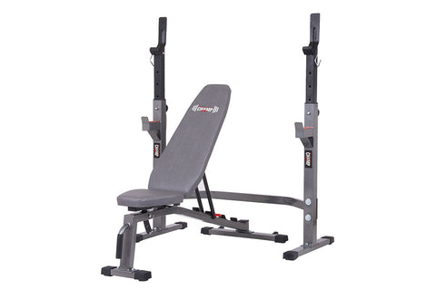 Body Champ PRO3900 Two Piece Set Olympic Weight Bench with Squat Rack - Body Flex Sports